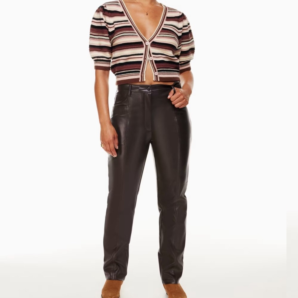 Aritzia’s The Rebel vegan leather pants.